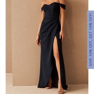 BHLDN Rossi dress in Midnight Blue